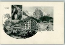 3860 Rosenlaui Foto AK Hotel Kurhaus Rosenlaui Gletscherschlucht