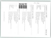 Fürstin Gina Gedenkausgabe Trauermarken Ausgabe 5. Juni 1990 Adel Liechtenstein