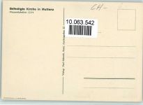 4132 Muttenz Freidorf BL Künstlerkarte Befestigte Kirche sign.