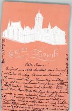 8000 Zürich 1904 Prägedruck Paul Seyfert Luxuskarten AK