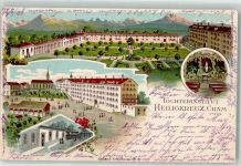 6330 Cham 1901 Lithographie Töchterinstitut Heiligkreuz