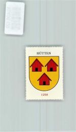 8825 Hütten - Vignette Wappen Kaffee Hag ca 1920-1940