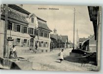 8360 Eschlikon TG 1912 Gebrauchsspuren Dorfstrasse Brunnen