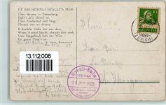 Hörnli ZH Künstlerkarte Hörnli-Kulm sign. Stutz Ar. Hüttenstempel