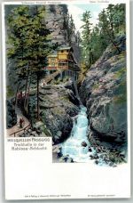 7062 Passugg-Araschgen Lithographie Trinkhalle Rabiosa Schlucht