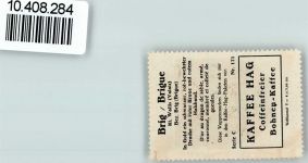 3900 Brig - Vignette Wappen Kaffee Hag ca 1920-1940 Drache