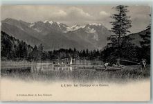 Champex 1905 Gebrauchsspuren Ruderboote Combin