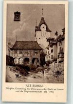 6210 Sursee 1921 - 500-jähr. Gedenktag Übergang der Stadt an Luzern 1415-1915