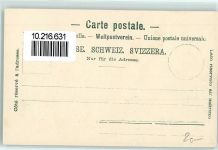 6410 Goldau Künstlerkarte Das alte Goldau und der Rossberg vor dem Bergsturz 02.09.1806 Reproduktion nach dem Gemälde in der Kapelle