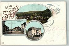 4450 Sissach 1901 Gebrauchsspuren Hauptstrasse Jugendstil
