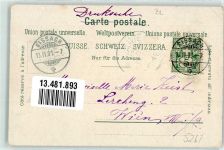 4450 Sissach 1901 Gebrauchsspuren Hauptstrasse Jugendstil