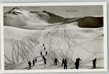 Weissfluhjoch Foto AK Winter Wasserscheide
