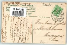 1906 - mit echter Stoff Applikation Vaudoise Frauen mit Weintrauben AK