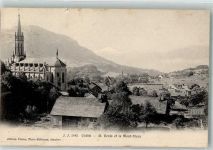 1618 Châtel-St-Denis 1907 Foto AK Kirche