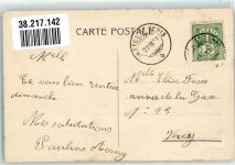 1618 Châtel-St-Denis 1907 Foto AK Kirche