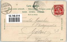 8570 Weinfelden 1904 Gebrauchsspuren Kirche Brunnen Straße