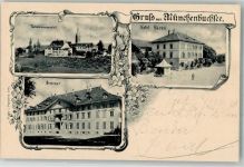 3053 Münchenbuchsee 1901 - Hotel Bären Seminar Bahnpost Zug 554 Nr. 12