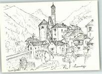 6633 Lavertezzo FOTO KEINE AK Kirche sign. Verena Knobel