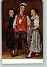 Toggenburg Schweizer Landestrachten Joseph Reinhardt Kinder Ulrich Brückers aus dem Toggenburg Trachten Toggenburg