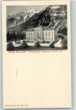 7603 Vicosoprano Lithographie Hotel Hevetia