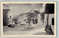 7502 Bever 1929 Winter Dorfpartie Bahnpost Zug 62