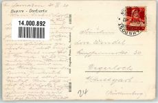 7502 Bever 1929 Winter Dorfpartie Bahnpost Zug 62