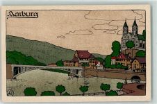 4663 Aarburg Künstlerkarte sign. L