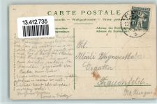 9230 Flawil Lithographie / Prägedruck Passepartout Edelweiss Enzian Rucksack