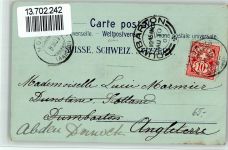 4313 Riburg Möhlin 1903 BOAKC Lithographie Gasthaus Soolbad Schiff E. Ackermann