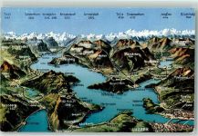 6374 Buochs - Vierwaldstättersee Vogelschau Zugersee