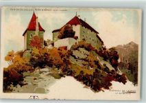 3177 Laupen BE Künstlerkarte Chateau Rückseite Werbung Gala Peter Chocolat Kohler