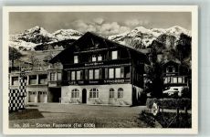 3705 Faulensee 1935 Foto AK Pension Cafe Sternen
