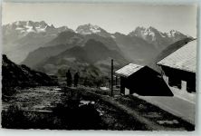Niesen 1941 Foto AK Hotel Niesen-Kulm