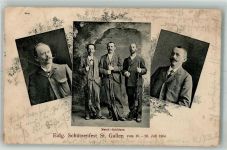 9000 St. Gallen S. Gallo Gebrauchsspuren Schützenfest Match-Schützen 1904 Bilder