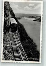 6363 Bürgenstock 1943 Foto AK Bergbahn Bürgenstockbahn Blick auf Luzern