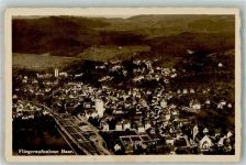 6340 Baar Foto AK Fliegeraufnahme Bahnhof