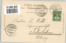 6052 Hergiswil NW 1901 Foto AK Pension Friedheim Pilatus