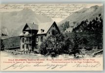 6433 Stoos SZ 1905 Foto AK Pension Villa Balmberg für Beamte der Maggi-Gesellschaften