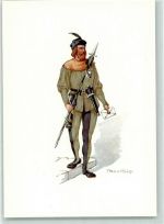 3000 Bern Berne Künstlerkarte PTT-Museum Standesläufer von Schaffhausen Kostüm des XV. Jahrhundert sign