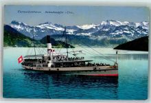 6052 Hergiswil NW 1914 - Salondampfer Uri Vierwaldstätter See Ort lt. Stempel
