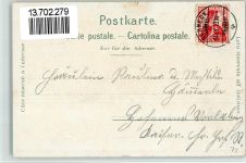 9442 Berneck 1913 BOAKC Lithographie Neue Gasse Gasthaus Zum Ochsen Ruine Rosenburg