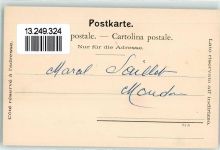 1510 Moudon Künstlerkarte Kirche sign. E. D Turrian