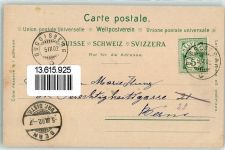 3158 Guggisberg 1902 Lithographie Hotel Pension Zum Sternen Kutsche