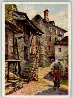 6618 Arcegno Künstlerkarte Motivo Rustico Nr. 17 sign. Metz