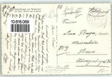 3652 Hilterfingen - Eiger Mönch Jungfrau Feldpost KP 1 74