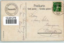 3000 Bern Berne Lithographie / Künstlerkarte Tanz Festplatz 1910 klassischer Sonderstempel