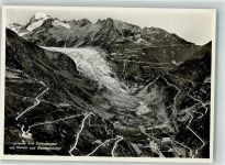 Furka Foto AK Grimsel Furkastrasse Gletsch Rhonegletscher