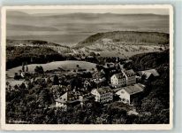 St Chrischona - Kirche Sonderstempel 450 Jahre Basel im BVND 1951 Fliegeraufnahme