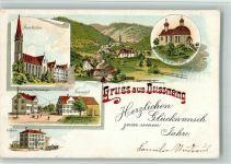 8374 Dussnang 1898 BOAKC St. Martinsberg Schulhaus Oberwangen Lithographie