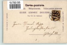 8374 Dussnang 1898 BOAKC St. Martinsberg Schulhaus Oberwangen Lithographie